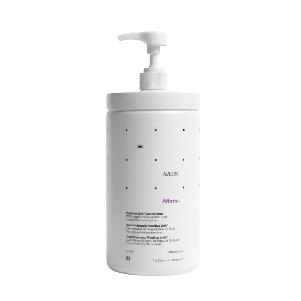 Avlon Affirm Positive Link Conditioner 32oz deep repair post chemical care for relaxed and damaged hair restoration