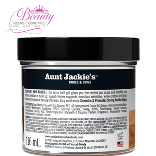 Aunt Jackie’s Smooth + Swirl Edge Gel – 4oz Extra Firm Hold