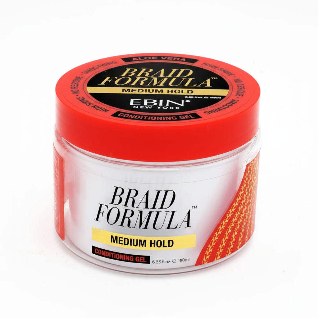 EBIN Braid Formula Conditioning Gel Medium Hold | Non-Flaking Braiding Gel