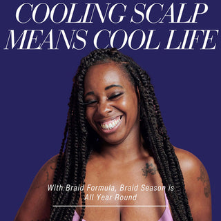 EBIN Braid Formula Tension Relief Foaming Lotion 8.5oz | Peppermint & Aloe