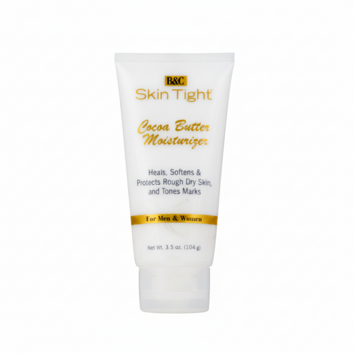 b&c skin tight cocoa butter moisturizer 3.5oz face body cream hydrating dry skin care soft smooth skin
