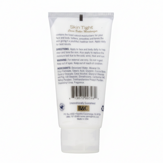 b&c skin tight cocoa butter moisturizer 3.5oz face body cream hydrating dry skin care soft smooth skin
