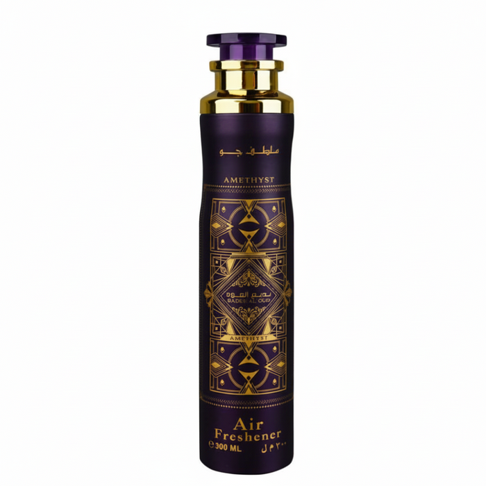 Badee Al Oud Amethyst Air Freshener 300ml by Lattafa floral oud long-lasting room spray
