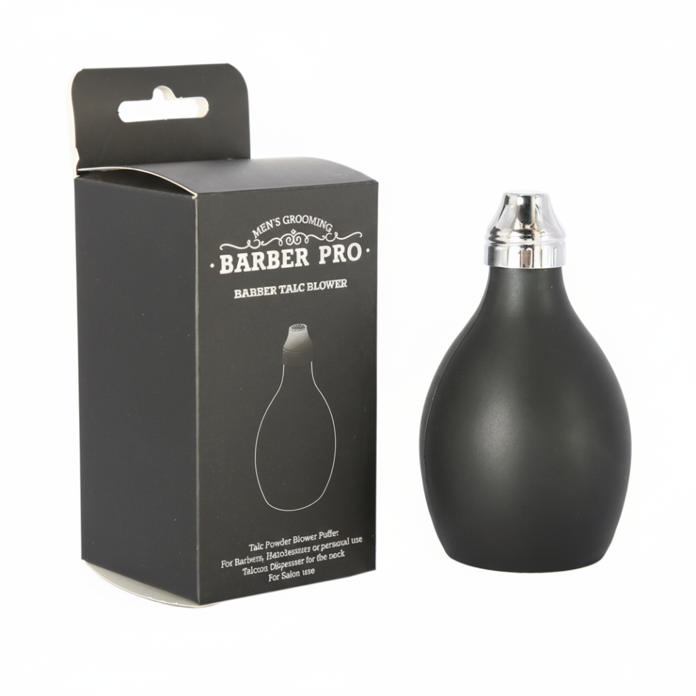 Barber pro talc powder blower puffer neck duster barber cleaning tool hair removal tool