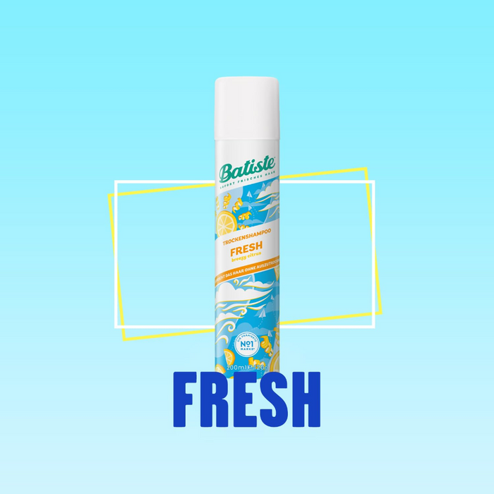 Batiste Dry Shampoo Fresh Fragrance 200ml | Oil Absorbing & Instant Hair Refresh
