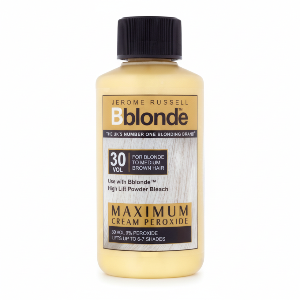 Bblonde 30 Vol 9 percent Cream Peroxide 75ml maximum lift developer
