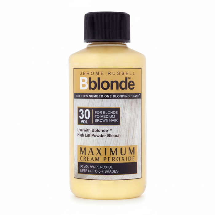 Bblonde 30 Vol 9 percent Cream Peroxide 75ml maximum lift developer
