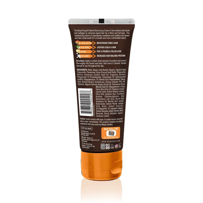 Beard Guyz Beard Volumizing Cream 3oz | Thicken & Fuller Beard Styling Cream