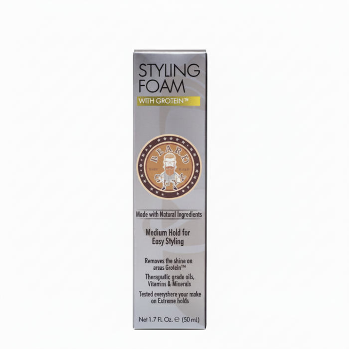 Beard Guyz Styling Foam 1.7oz | Medium Hold Protein Beard Styling Control