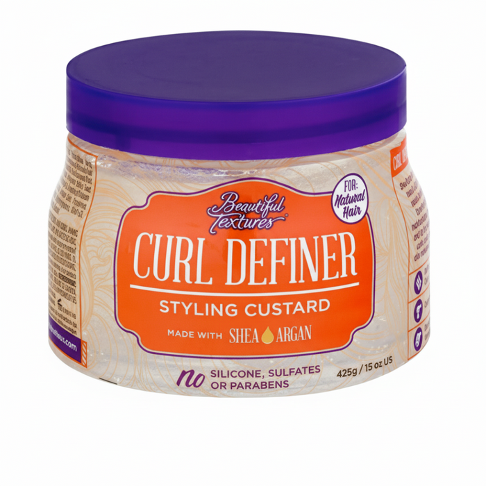 beautiful textures curl definer styling custard for defined hydrated frizz free natural bouncy curls