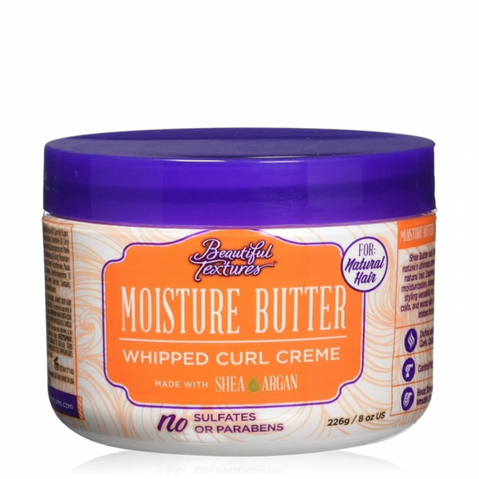 beautiful textures moisture butter whipped curl creme for hydrating defining frizz free soft bouncy natural curls