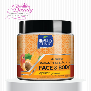 Beauty Clinic Apricot Face & Body Scrub 500ml | Radiant Exfoliator
