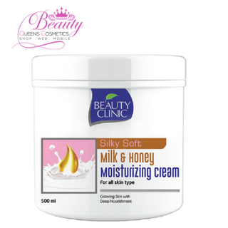 Beauty Clinic Milk & Honey Moisturizing Cream 500ml | Deep Hydration