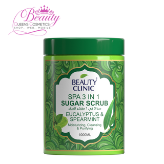 Beauty Clinic Spa 3-in-1 Eucalyptus Sugar Scrub 1000ml | Refreshing