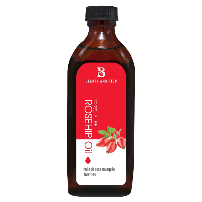 Beauty Ambition rosehip oil natural herbal oil for skin repair and hair nourishment 150ml
