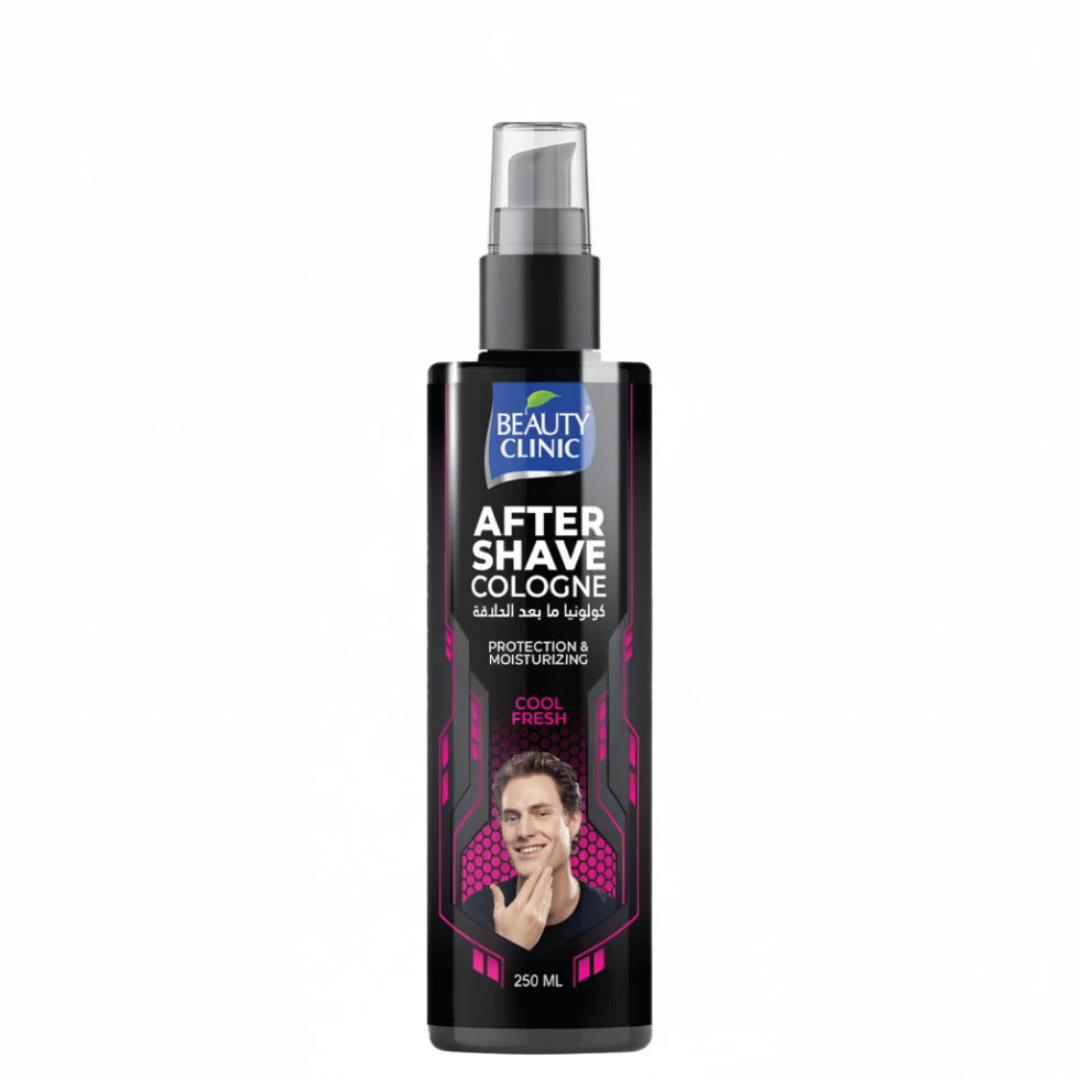 Beauty clinic after shave cologne cool fresh 250ml soothing moisturizing men's grooming care