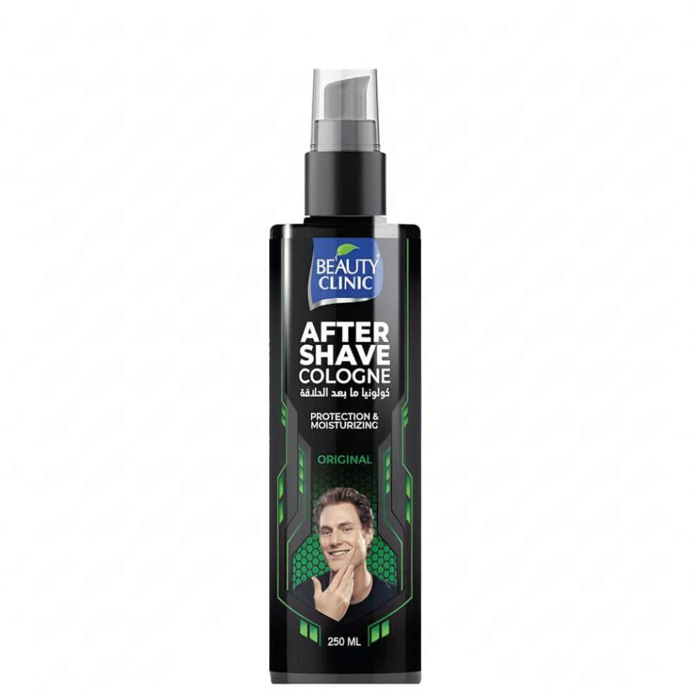 Beauty clinic after shave cologne original 250ml soothing moisturizing men's grooming care