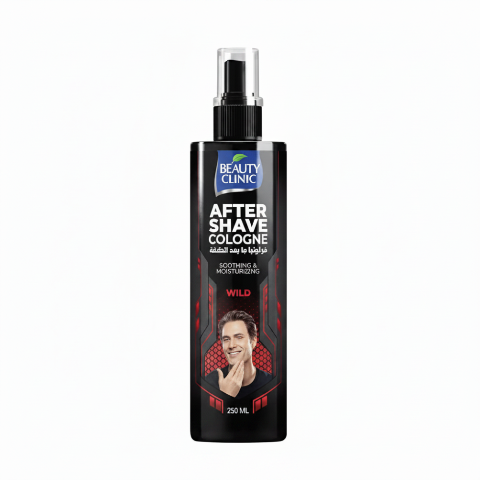 Beauty clinic after shave cologne wild 250ml soothing moisturizing men's grooming care