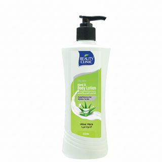 Beauty clinic aloe vera hand and body lotion 550ml hydrating skin care moisturizing lotion for daily use