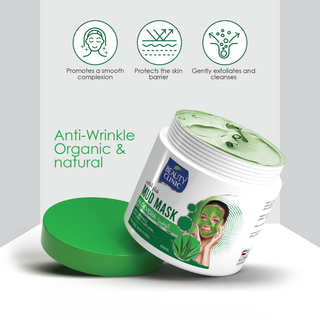 Beauty clinic aloe vera mud mask 500ml deep cleansing detox soothing face mask skin care treatment