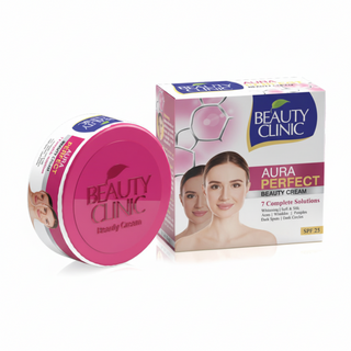 Beauty clinic aura perfect beauty cream 17g SPF 25 brightening sun protection face cream skincare