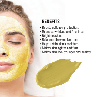 Beauty clinic gold mud mask 500ml luxury detox glow treatment face mask brightening skin care