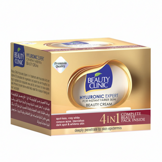 Beauty clinic hyaluronic expert beauty cream 34g 4 in 1 hydrating glow face cream skincare