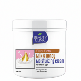 Beauty clinic milk and honey moisturizing cream 500ml deep hydration nourishing skin care body cream