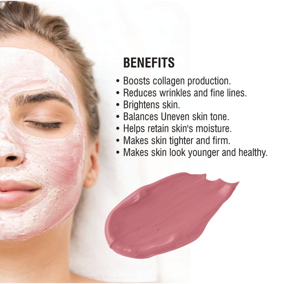 Beauty clinic saffron mud mask 500ml brightening anti aging clay face mask deep cleansing skin care