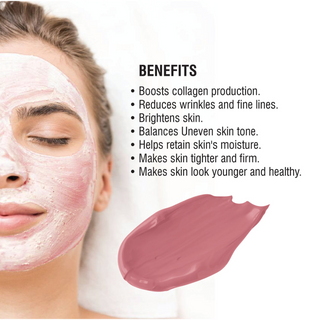 Beauty clinic saffron mud mask 500ml brightening anti aging clay face mask deep cleansing skin care
