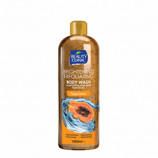 Beauty clinic papaya exfoliating body wash 1000ml brightening cleansing nourishing body wash