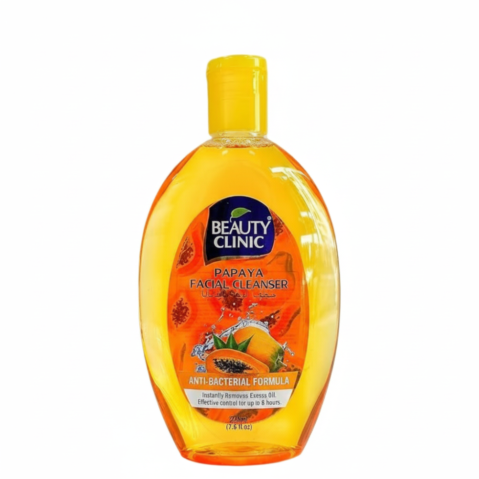 Beauty clinic papaya facial cleanser 225ml brightening gentle face wash skin care