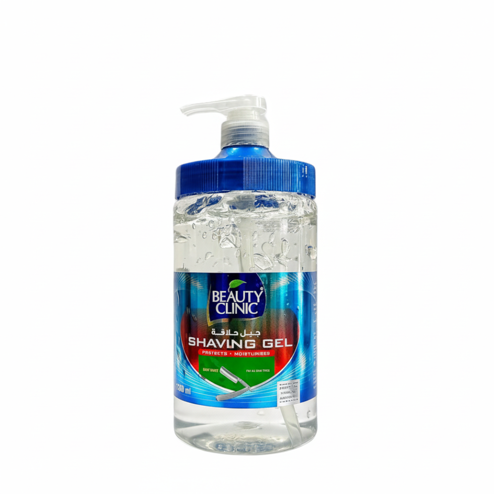 Beauty clinic shaving gel pump white 1500ml smooth shave moisturizing barber use gel