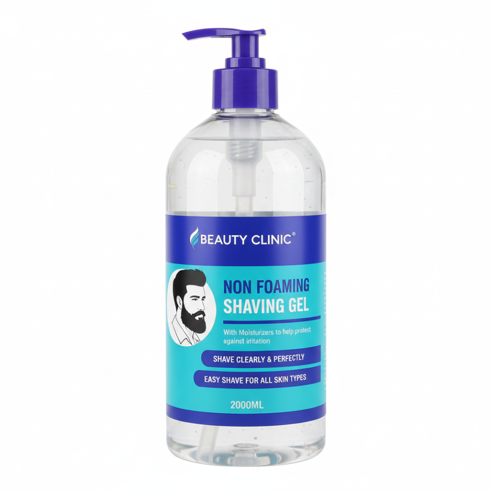 Beauty clinic shaving gel with moisturizers 2000ml smooth hydrating shave gel professional use