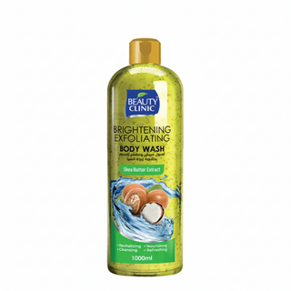 Beauty clinic shea butter exfoliating body wash 1000ml deep clean hydrating body cleanser