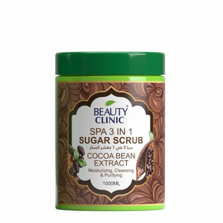Beauty clinic spa sugar scrub cocoa bean extract 1000ml moisturizing exfoliating body scrub
