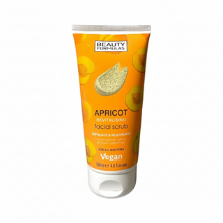 Beauty Formulas apricot face scrub 150ml gentle exfoliating scrub for smooth glowing skin