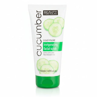 beauty formulas cucumber invigorating facial scrub 150ml refreshing exfoliating skin care scrub
