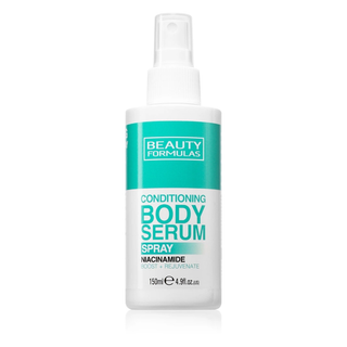 Beauty Formulas niacinamide body serum spray 150ml brightening hydrating care lightweight even skin tone spray