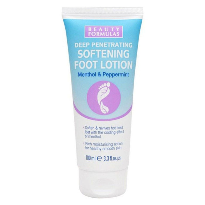 Beauty Formulas softening intensive foot cream 100ml moisturising foot care for dry rough cracked heels
