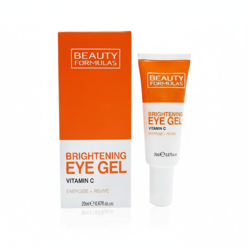 Beauty Formulas brightening eye gel 20ml vitamin C revitalizing eye care for fresh glowing under eye skin