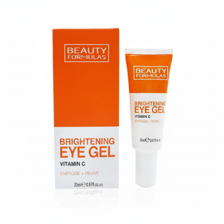 Beauty Formulas brightening eye gel 20ml vitamin C revitalizing eye care for fresh glowing under eye skin