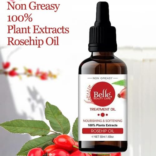 Belle Beauty Care Rosehip Oil 50ml | Skin Repair & Anti-Aging Treatment Oil