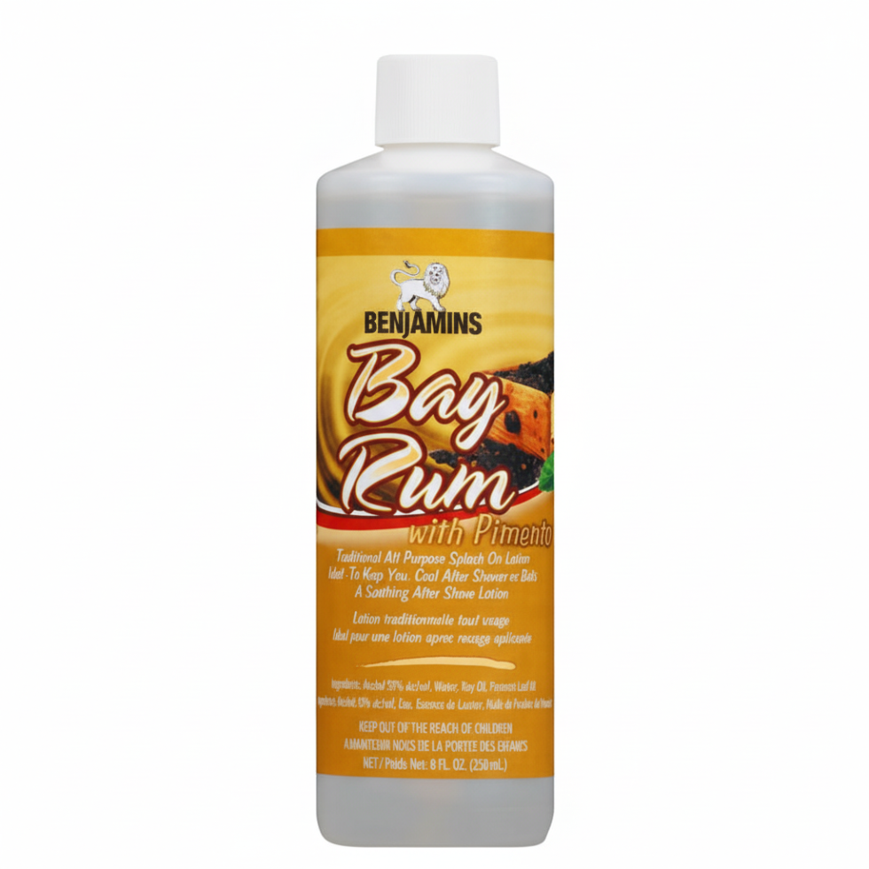 Benjamins bay rum with pimento after shave cooling splash masculine fragrance