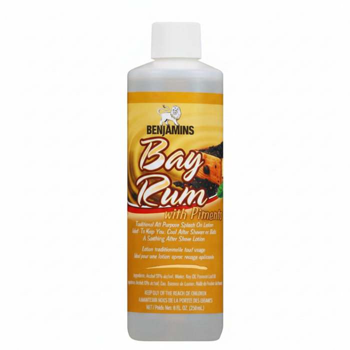 Benjamins Bay Rum With Pimento 8oz | After Shave Cooling & Refreshing Splash