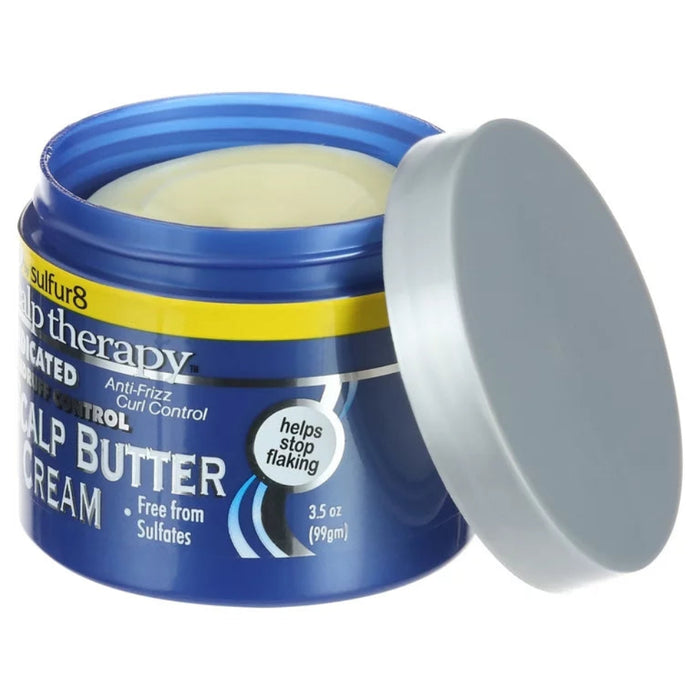 sulfur8 medicated scalp butter cream 99g dandruff itch relief scalp treatment moisturizing anti flake cream