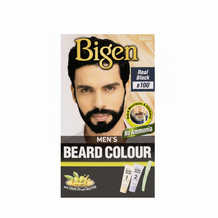Bigen Men’s Beard Colour | Long-Lasting Grey Coverage Beard Dye for Men
