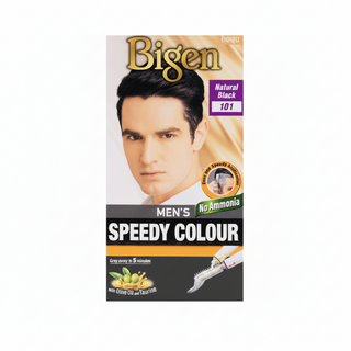 bigen men speedy color 101 natural black 5 minute ammonia free hair dye for fast grey coverage natural looking long lasting hair color