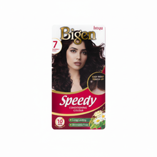 bigen speedy conditioning colour 7 black ammonia free hair dye for grey coverage conditioning natural black long lasting shiny hair color