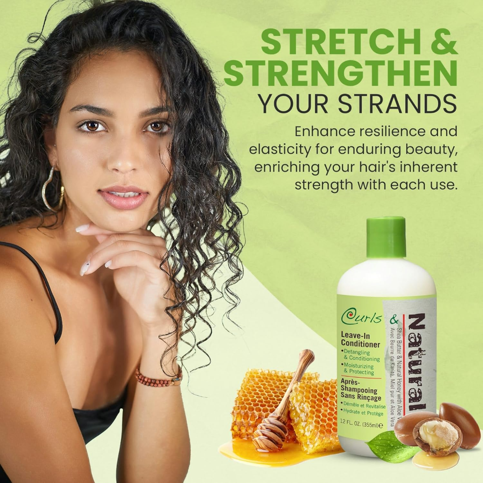 biocare leave in conditioner hydrate detangle define curls frizz control soft smooth natural hair care